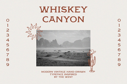 Whiskey Canyon Typeface, a Font by olinevod