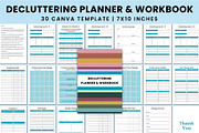 Decluttering Planner & Workbook, a Stationery Template by Shumaya (Thumbnail 1 of 5)