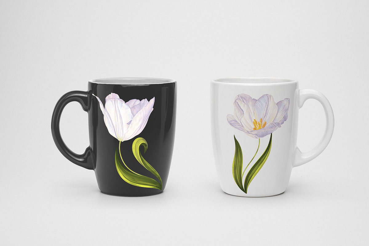 Big set Multicolored Tulips, a Graphic by MarynaPetrovska (Photo 13 of 13)