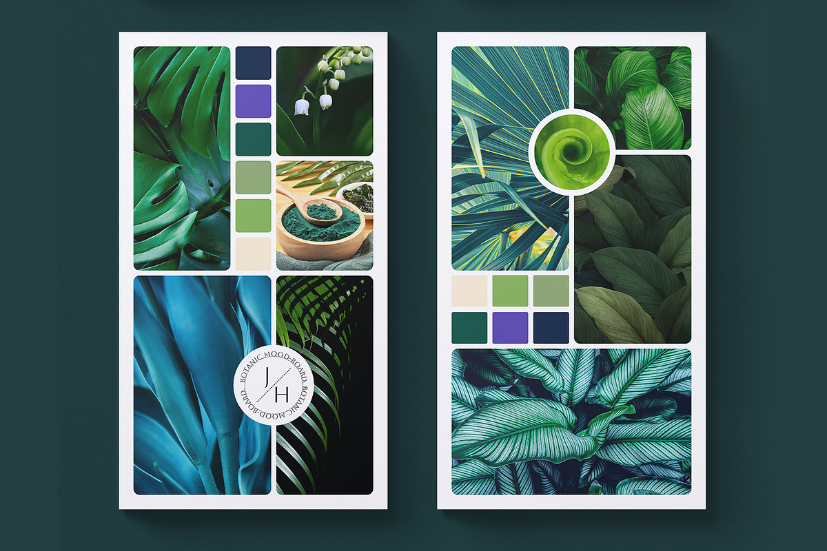 Botanic Mood Board Presentation, a Presentation Template by E-Type (Photo 3 of 5)