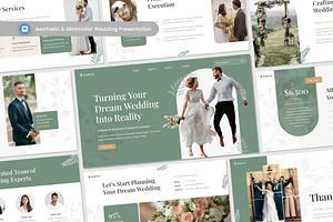 Aesthetic & Minimalist Wedding KEY, a Presentation Template by Antstheme