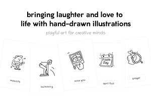 450 Zoodle Hand Drawn Illustrations