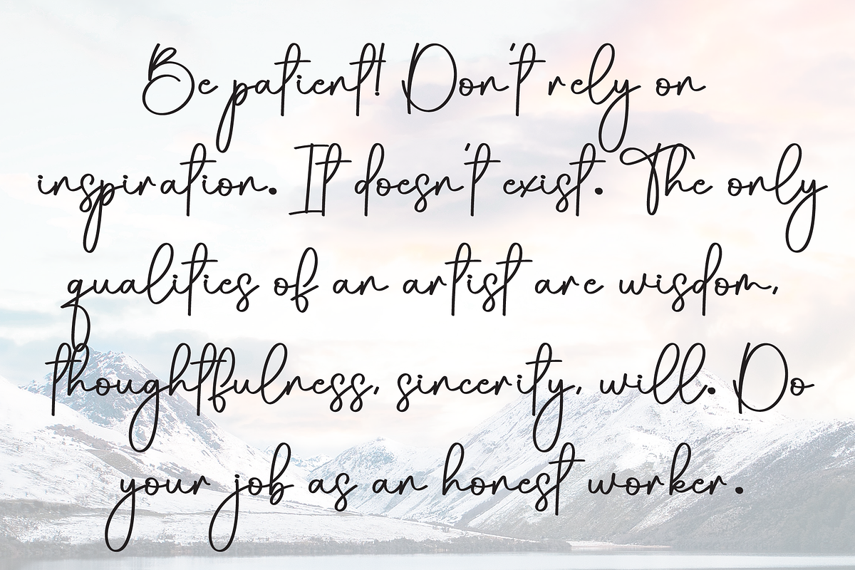 Outline | Script Font, a Handwritten Font by Scratchones (Photo 6 of 9)