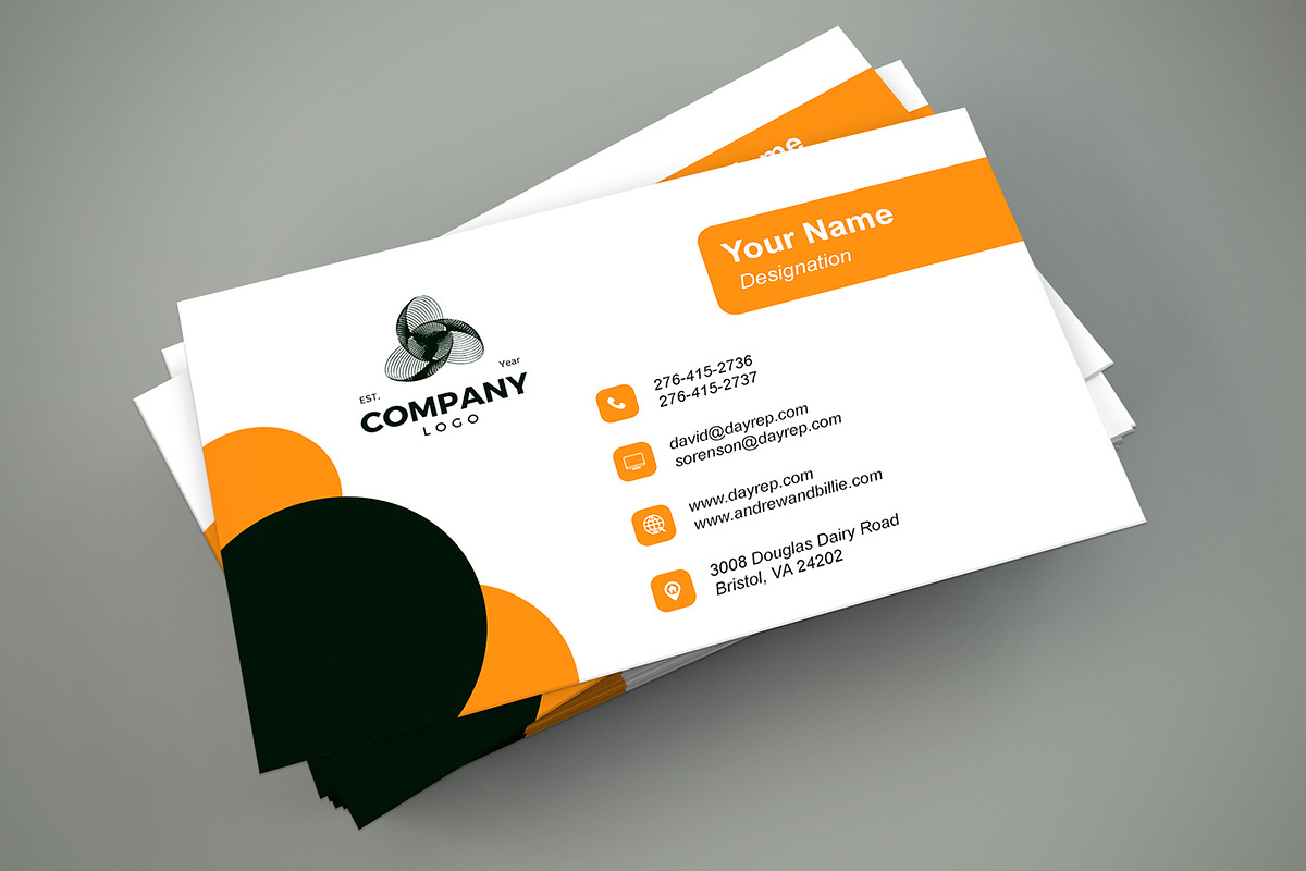 Executive Business Card Template - PSD preview 6