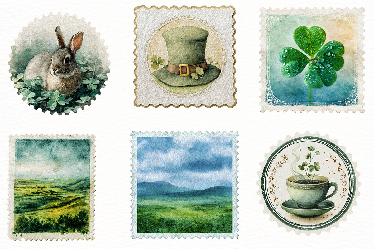St. Patrick’s Day Vintage Postage St, an Illustration by Designworld (Photo 3 of 5)
