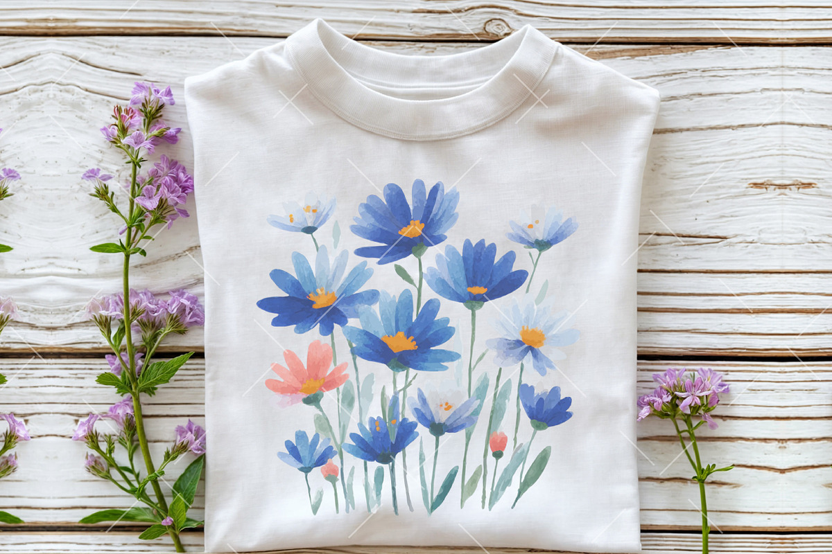 Watercolor Spring Flower Clipart, an Illustration by OK Design (Photo 6 of 6)