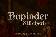 CS Rupinder Stitched, a Blackletter Font by Craft Supply Co. (Thumbnail 1 of 8)