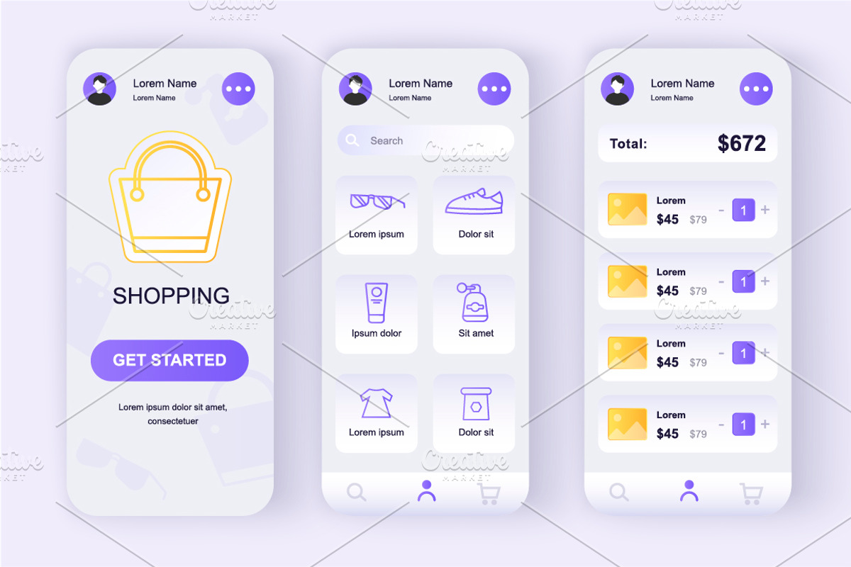 Unique Mobile App UI Kit, an App Template by alexdndz (Photo 22 of 36)