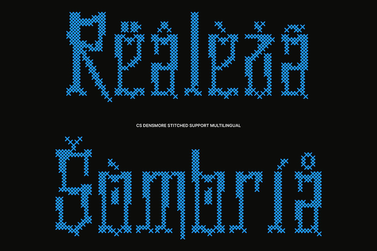 CS Densmore Stitched, a Sans Serif Font by Craft Supply Co. (Photo 7 of 8)