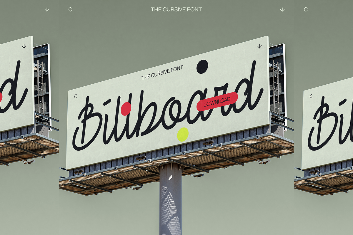 THE CURSIVE FONT, a Font by THE BOLD FONT. (Photo 8 of 9)
