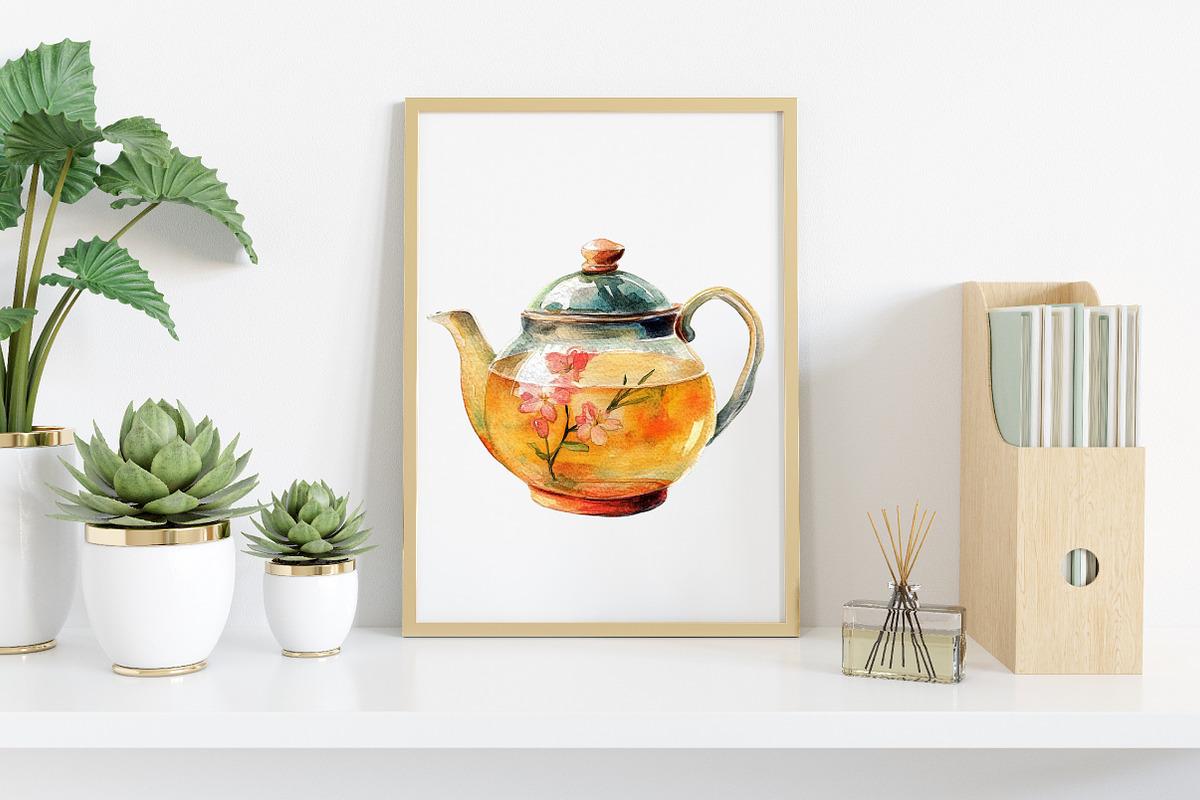 Watercolor Chinese Dim Sum Clipart, an Illustration by Canvas Craft (Photo 6 of 8)