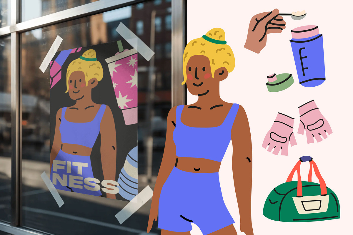 Girls sports Bundle, a Healthcare Illustration by Luamor (Photo 5 of 7)