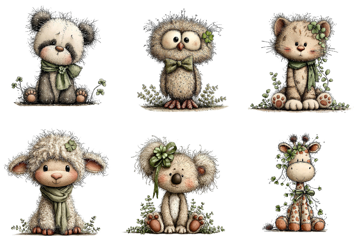 St. Patrick’s Day Animal Bundle Clip, an Illustration by Designworld (Photo 7 of 7)