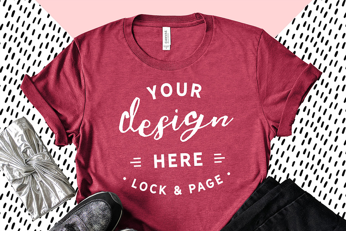 Bella Canvas 3001 Graphic Mockups, a Shirt Mockup by lock and page (Photo 64 of 65)