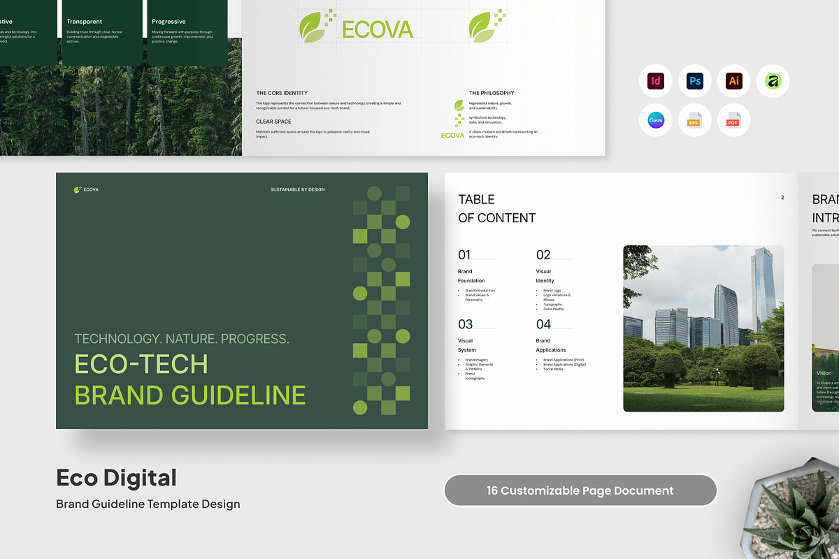 Eco Digital Brand Guideline, a Magazine Template by trabaskriya (Photo 1 of 7)