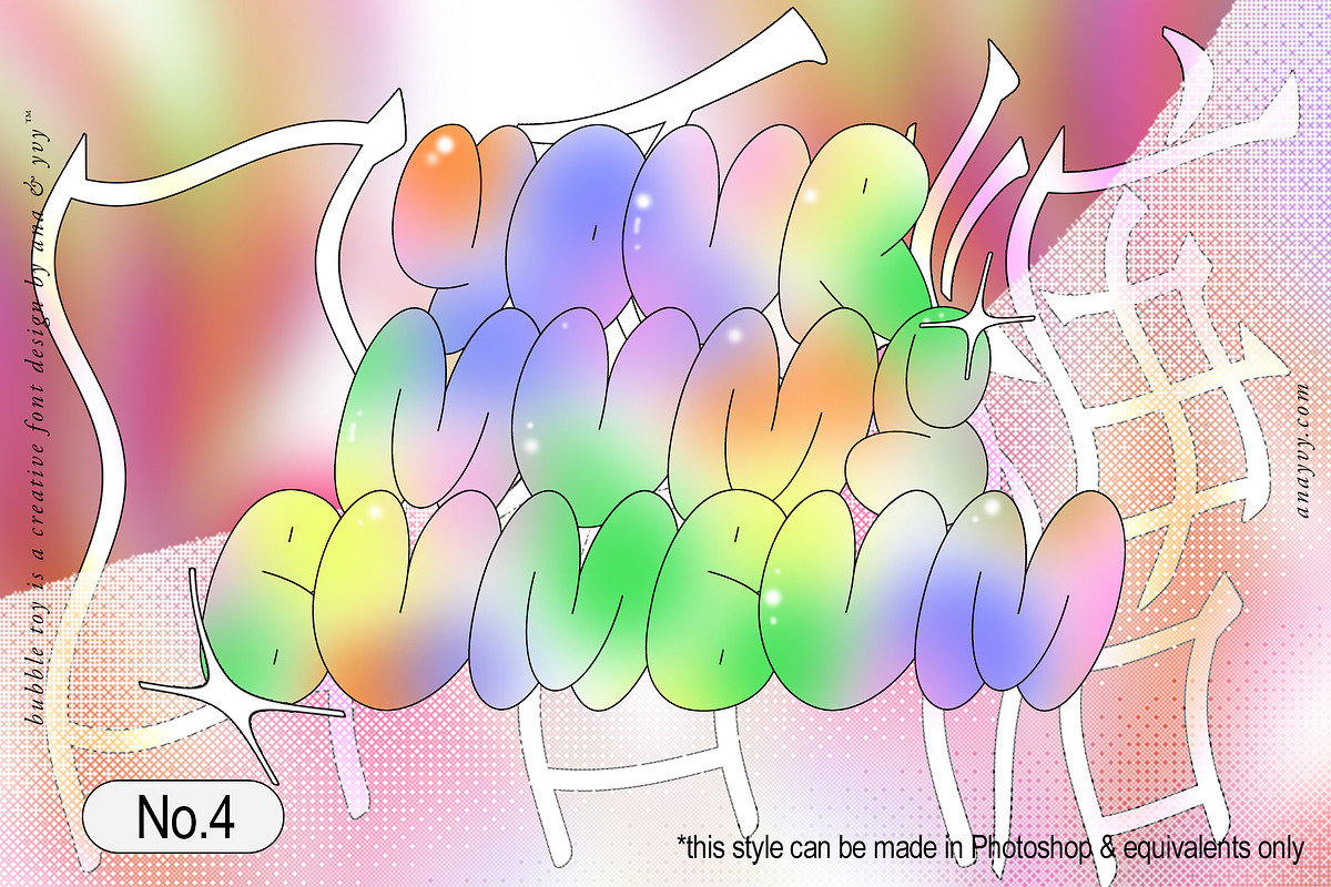 Bubble Toy | 2000s Retro Graffiti, a Font by ana & yvy (Photo 4 of 16)