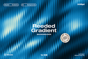 Reeded Gradient Backgrounds Vol.02