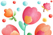 Summer Flower Watercolor, a Seasonal Illustration by Sense Library (Thumbnail 9 of 18)