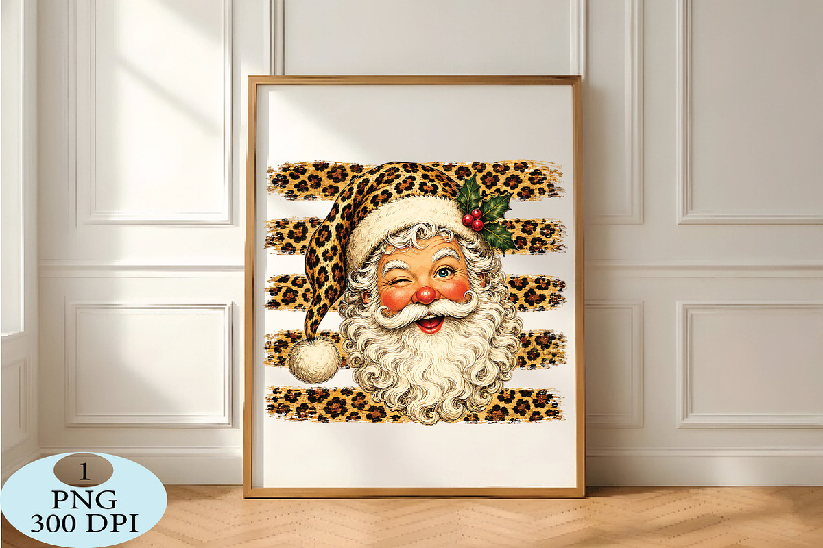 Leopard Print Santa Claus PNG, a Seasonal Illustration by Daily.Designs (Photo 5 of 5)