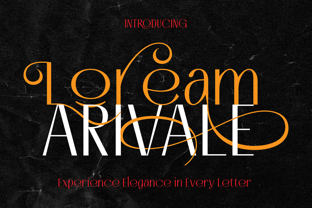 Loream Arivale Experience Elegance, a Font by AuthenType (Photo 1 of 8)
