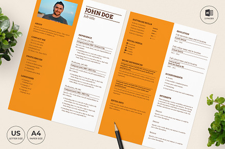 Bakery Resume Template CV