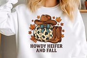 Howdy Heifer and Fall PNG, a Seasonal Illustration by Canvas Craft (Thumbnail 2 of 6)