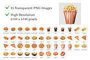 Movie Snack Watercolor Clipart, a Food Illustration by milkghost (Thumbnail 2 of 2)