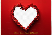 Ripped Paper Heart overlay, a Background Graphic by MajorArtTm (Thumbnail 2 of 6)