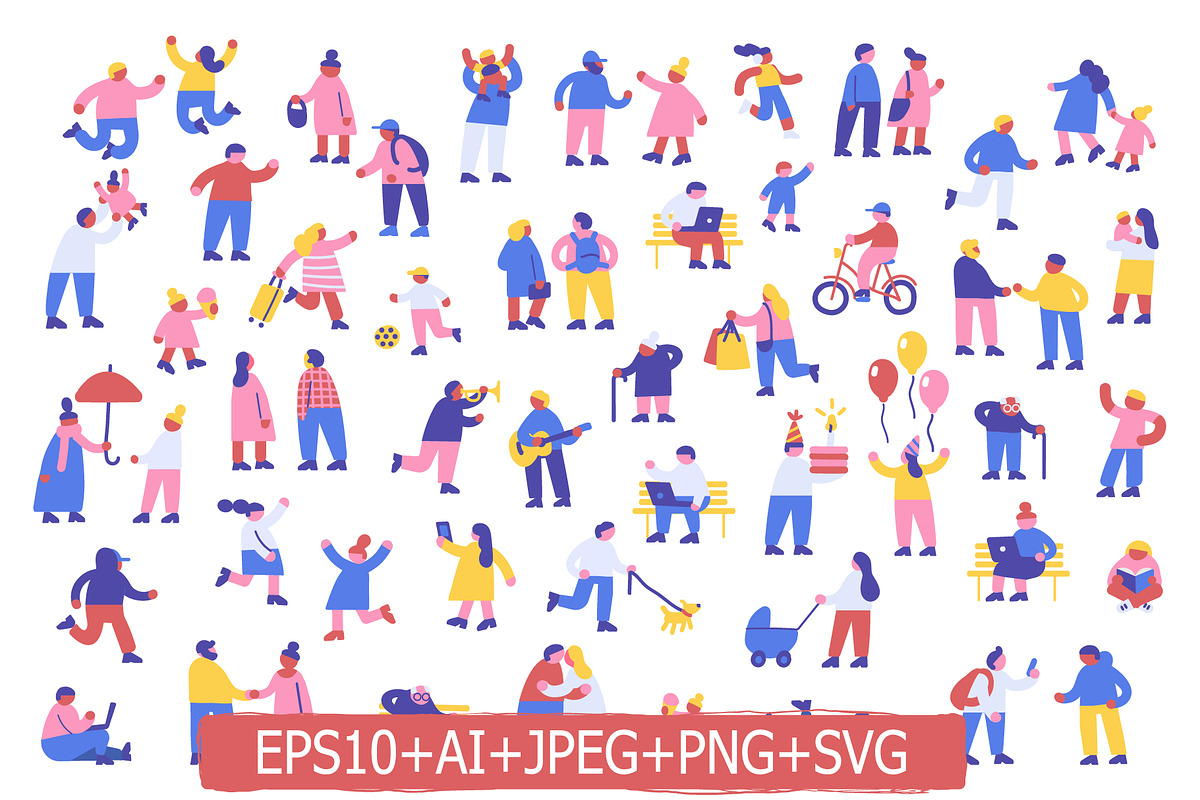Tiny people crowd, a Person Illustration by Vector_Art (Photo 1 of 12)