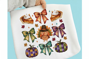 Retro Thanksgiving Png, Retro Fall, an Illustration by designcity5