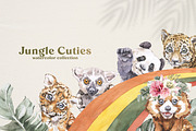 Jungle Cuties. Tropical Baby Animals, an Animal Illustration by Cat In Colour (Thumbnail 1 of 9)
