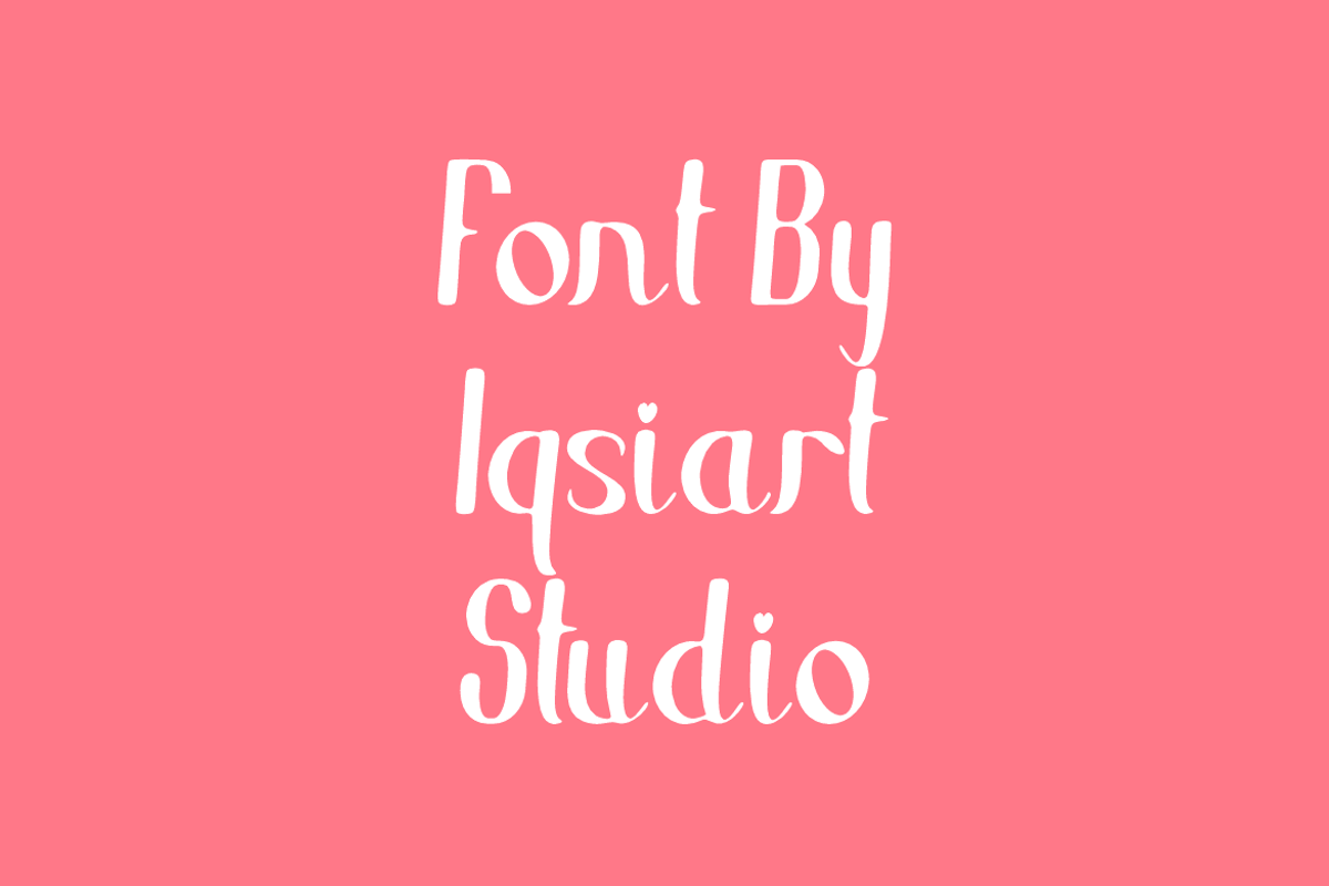 Love Sheotcin - Valentine Font, a Handwritten Font by Iqsiart Studio (Photo 4 of 8)