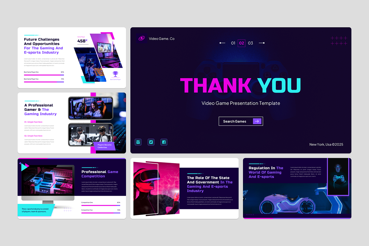 Video Game Keynote Template, a Presentation Template by YossyOneStd (Photo 6 of 6)