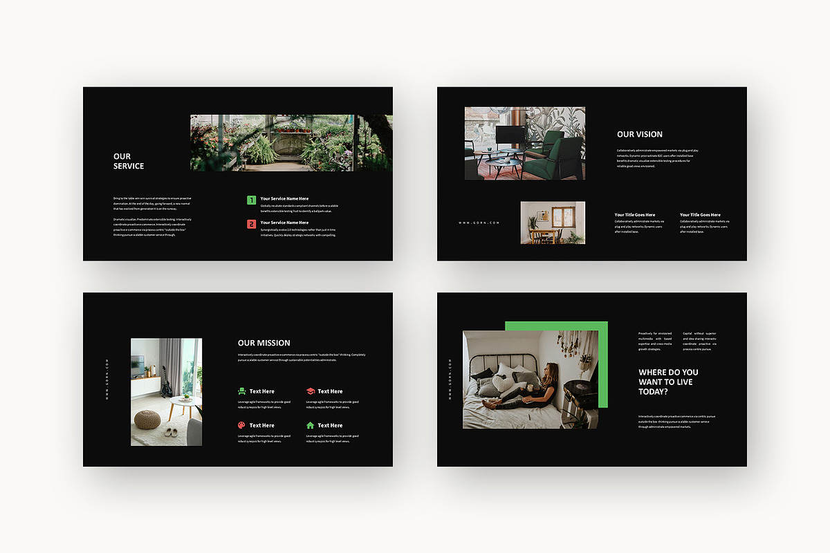 Gorn : Interior Decor Google Slides, a Presentation Template by Punkl Camp (Photo 12 of 16)