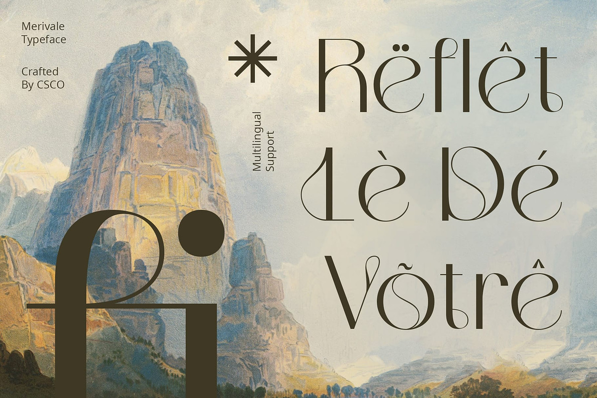 Merivale – Art Nouveau Font, a Sans Serif Font by Craft Supply Co. (Photo 7 of 8)
