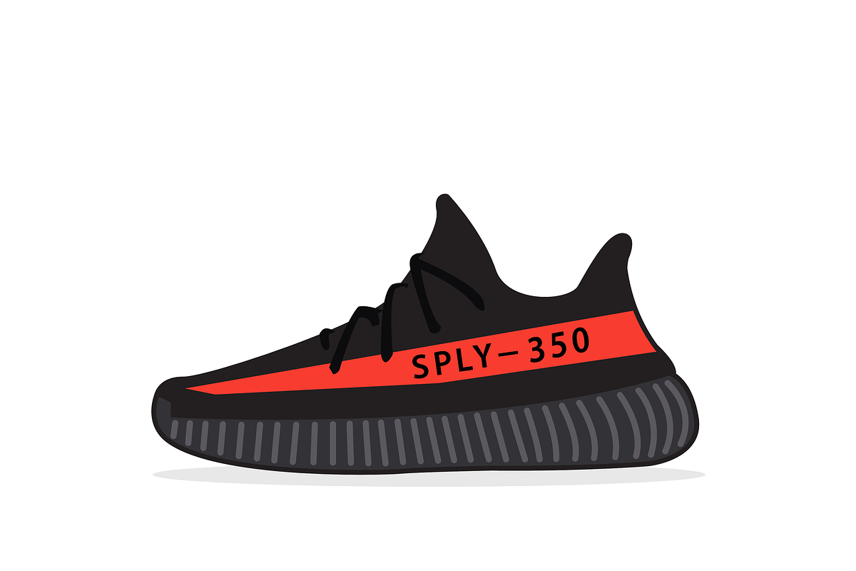 Yeezy Boost 350 Vector Illustration, an Illustration by Burder