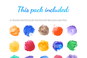 Watercolor brushes for Photoshop, a Brush Add-On by voin_Sveta (Thumbnail 2 of 5)