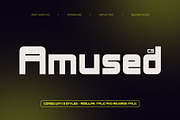 CS Amused – Techno Font, a Sans Serif Font by Craft Supply Co. (Thumbnail 1 of 8)