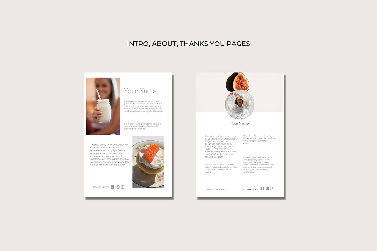 Canva Minimal Cookbook Template, a Magazine Template by Deepa Template Studio (Photo 2 of 10)