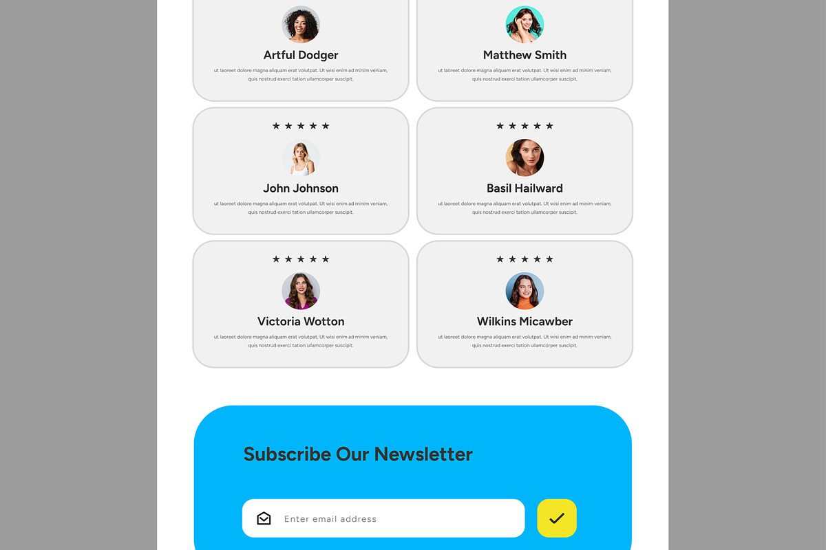 Business Landing Page UI Layout, an UI Kit Template by CreativeShaper (Photo 5 of 6)