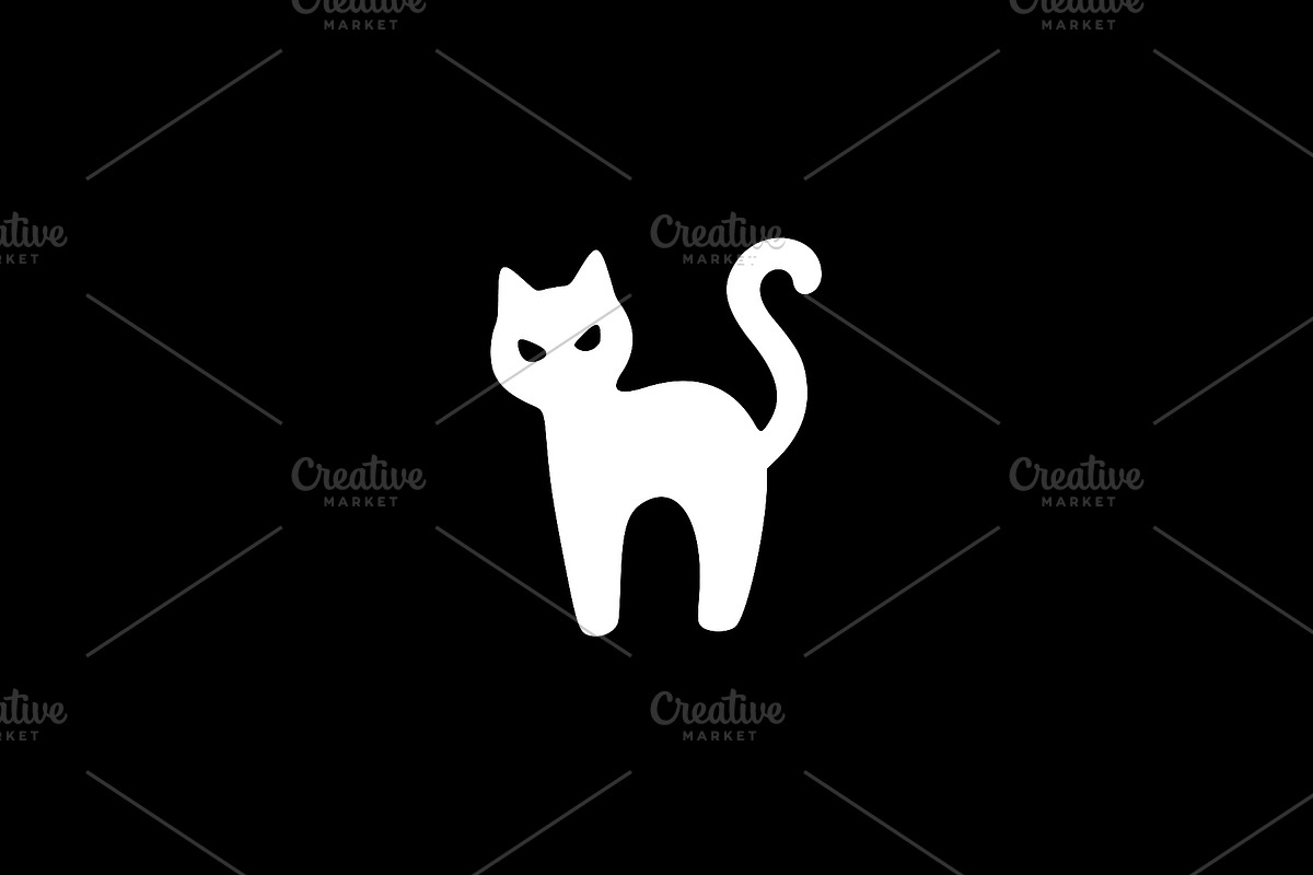 Wicked Cat Silhouette Vector, an Animal Illustration by Vectorium Studio (Photo 2 of 4)