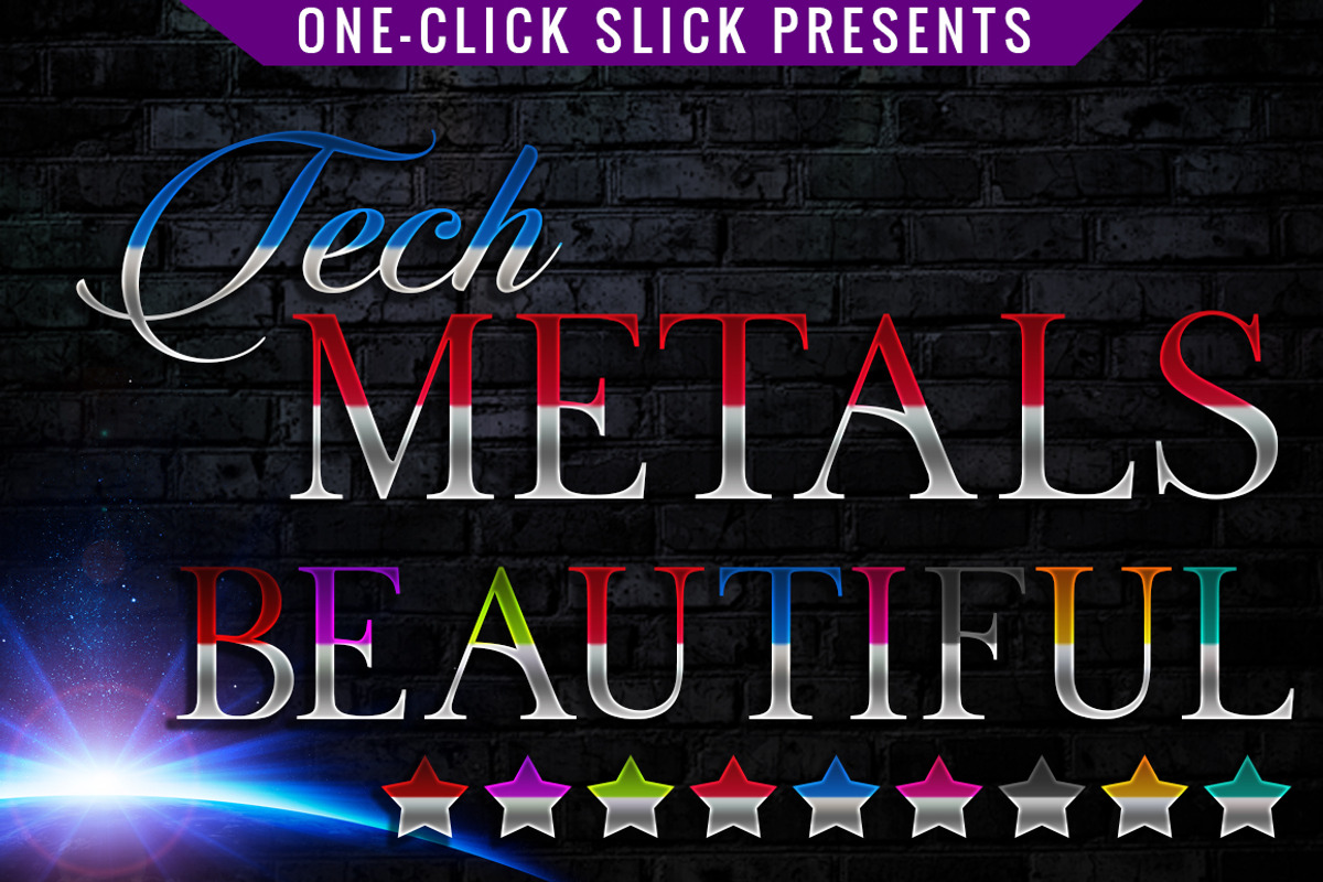 Tech Metals Styles For Photoshop
