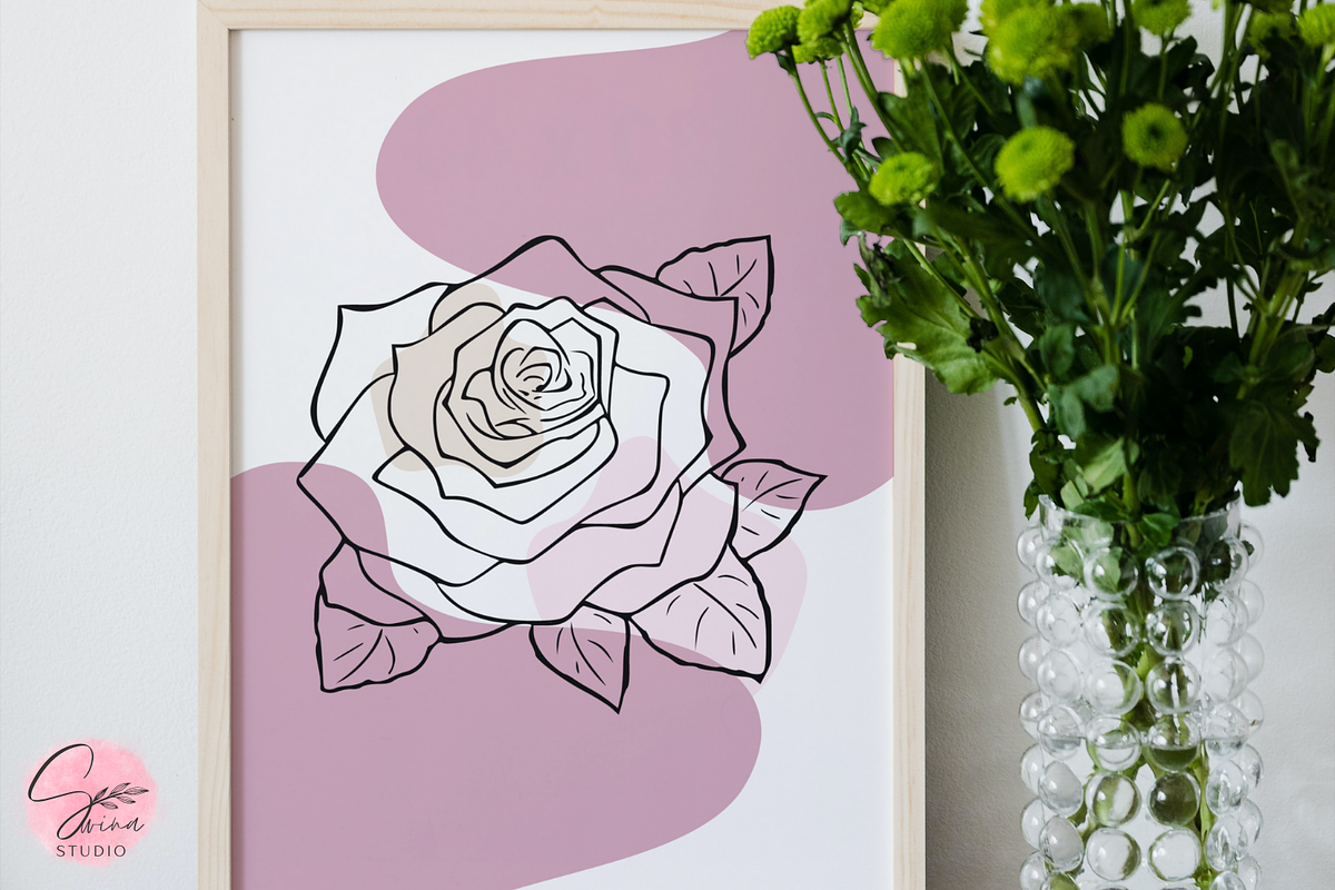 Rose Wall Art Wall Art Packs, a Poster Template by SWINA STUDIO (Photo 2 of 3)