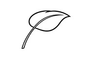 Hand Drawn Leaf Line Art Bundle, an Illustration by hafijul (Thumbnail 23 of 51)