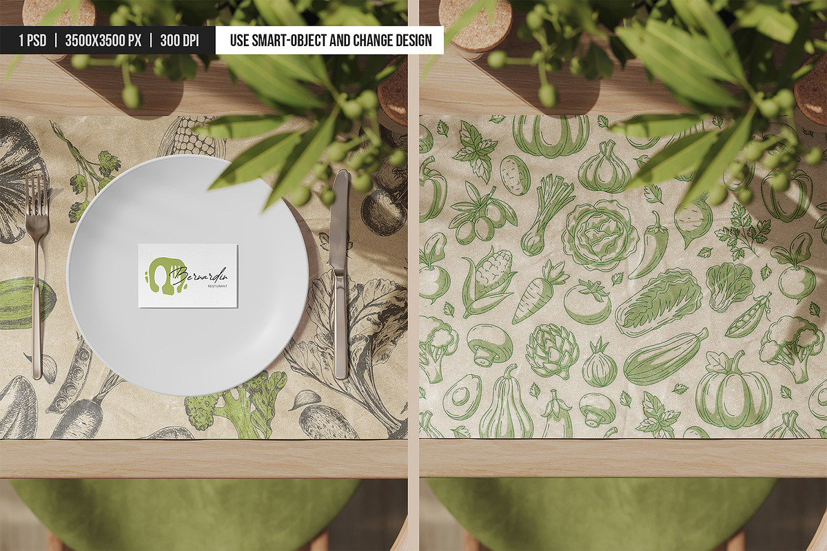 Kraft Paper Placemat Mockup, an Advertising Mockup by SD Mockup (Photo 3 of 3)