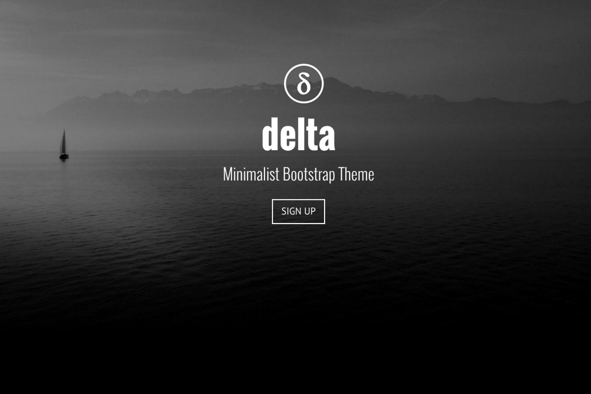 Delta Landing Page, a Bootstrap Template by Agile UI