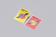 Postage Stamps Mockup, a Product Mockup by Riel Concept (Thumbnail 3 of 5)