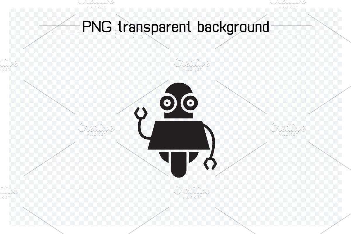 Funny Robot Avatars Set, a Solid Icon by Designfour (Photo 6 of 7)