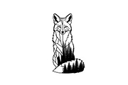 Fox Forest Silhouette Vector Bundle, an Illustration by Creativeshirt (Thumbnail 30 of 31)