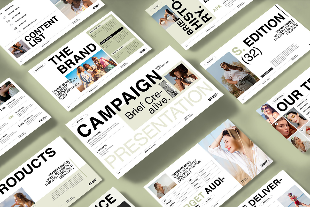 Creative Brief Campaign Presentation, a Presentation Template by NorthPeak (Photo 2 of 11)